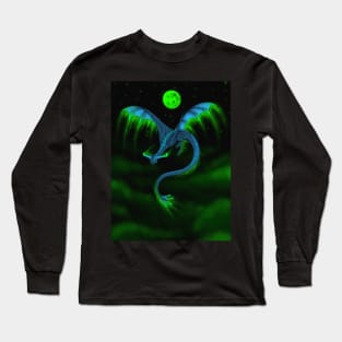 Bioluminescent Night Dragon Long Sleeve T-Shirt